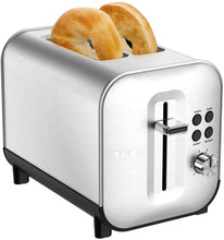 Load image into Gallery viewer, T-FAL 2 Slice Stainless Steel Toaster - Blemished package with full warranty - TT682D50

