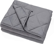 Load image into Gallery viewer, MARINA Queen Size 15lb Weighted Grey Blanket - WB-15
