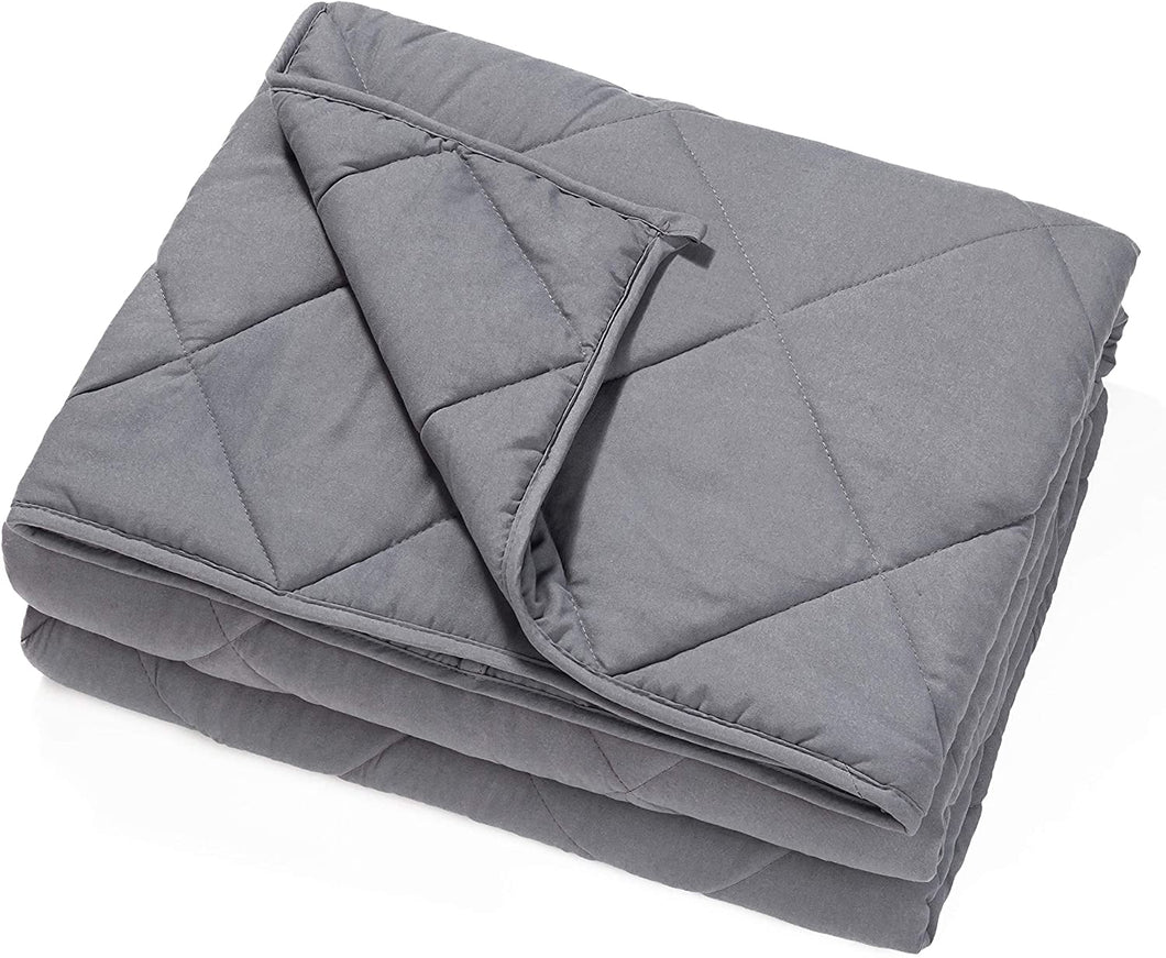 MARINA Queen Size 15lb Weighted Grey Blanket - WB-15