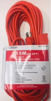 WELLSON 15 Metre Outdoor Extension Cord - WE-031-15HD