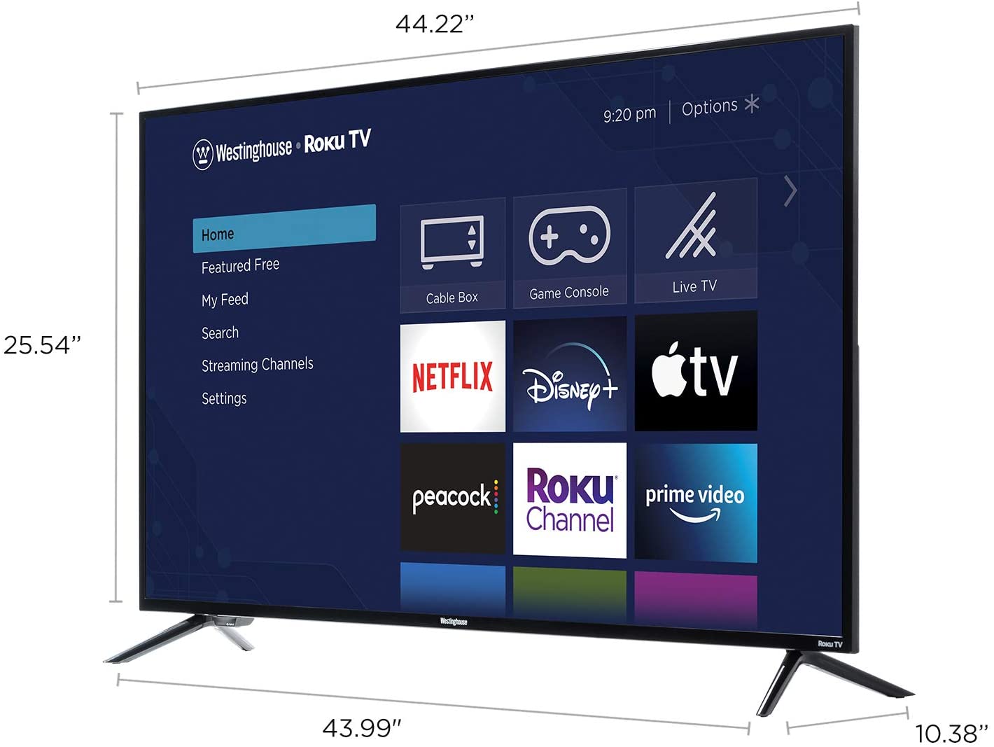 Téléviseur intelligent ROKU Ultra HD 4K WESTINGHOUSE de 50 po avec HDR - WR50UC4139 