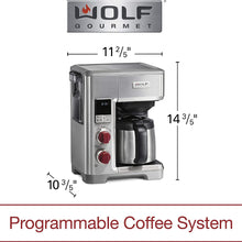 Charger l&#39;image dans la galerie, Système de cafetière programmable WOLF Gourmet - Entretenu en usine avec 1 an de garantie - WGCM100S
