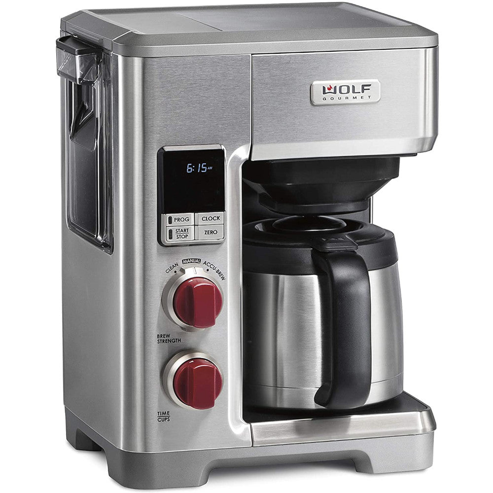 WOLF Gourmet Programmable Coffee Maker System - Factory serviced with 1 year warranty - WGCM100S