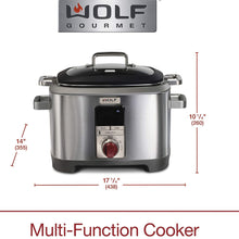 Load image into Gallery viewer, WOLF Gourmet 7QT Multi cooker - Factory serviced with 1 year warranty - WGSC100S
