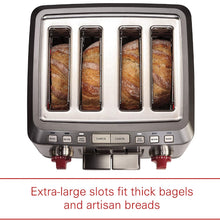 Charger l&#39;image dans la galerie, Grille-pain extra-large à 4 tranches WOLF Gourmet - Révisé en usine avec 1 an de garantie - WGTR104S 
