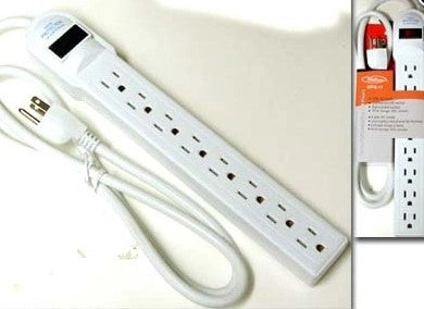 WELLSON 4 Foot 8 Outlet Power Bar with Surge Protection - WPB-11