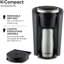 Charger l&#39;image dans la galerie, KEURIG K-Compact Cafetière à dosettes K-Cup à portion individuelle - K-Compact
