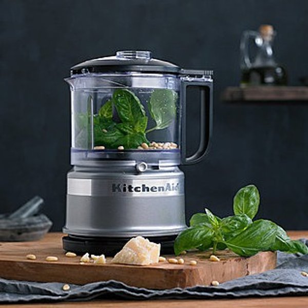 KitchenAid Mini robot culinaire de 3,5 tasses (contour argent) - KFC3516CU