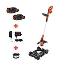 Load image into Gallery viewer, BLACK + DECKER 20V Max* Lithium 12 Inch 3-In-1 Compact Mower - Refurbished with Full Manufacturer Warranty - MTC220
