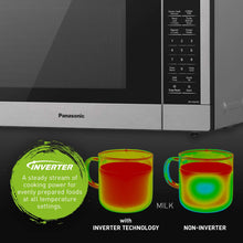 Load image into Gallery viewer, PANASONIC NNSC64MW 1.3 CU FT White Genius Microwave - Refurbished with Home Essentials warranty

