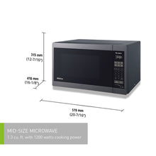 Load image into Gallery viewer, PANASONIC 1.3 CU FT Stainless Steel Genius Microwave - Refurbished with Home Essentials warranty - NN-SC678S
