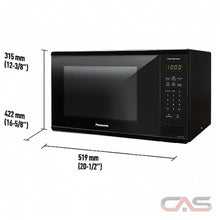 Charger l&#39;image dans la galerie, PANASONIC Micro-ondes de comptoir noir de 1,3 pi³ - Remis à neuf avec la garantie Home Essentials - NNSG626B
