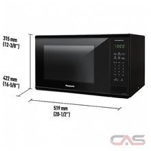 Load image into Gallery viewer, PANASONIC 1.3 CU FT Black Countertop Microwave - Refurbished with Home Essentials warranty - NNSG626B
