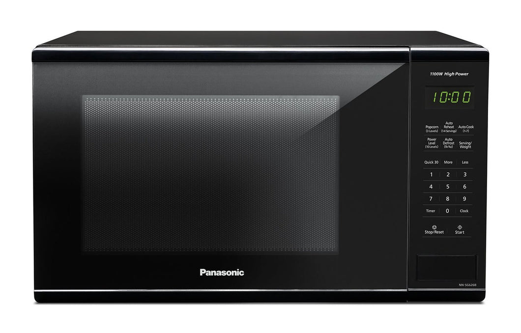 PANASONIC 1.3 CU FT Black Countertop Microwave - Refurbished with Home Essentials warranty - NNSG626B